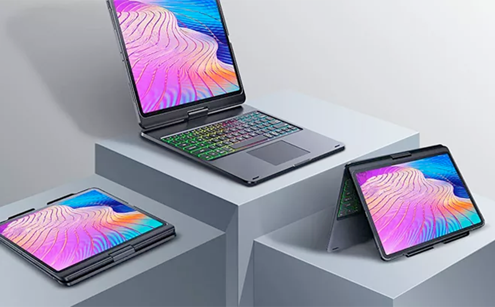 iPad Pro 3rd 4th 5th 6th Gen 12.9' Keyboard Case for with 360 Screen R